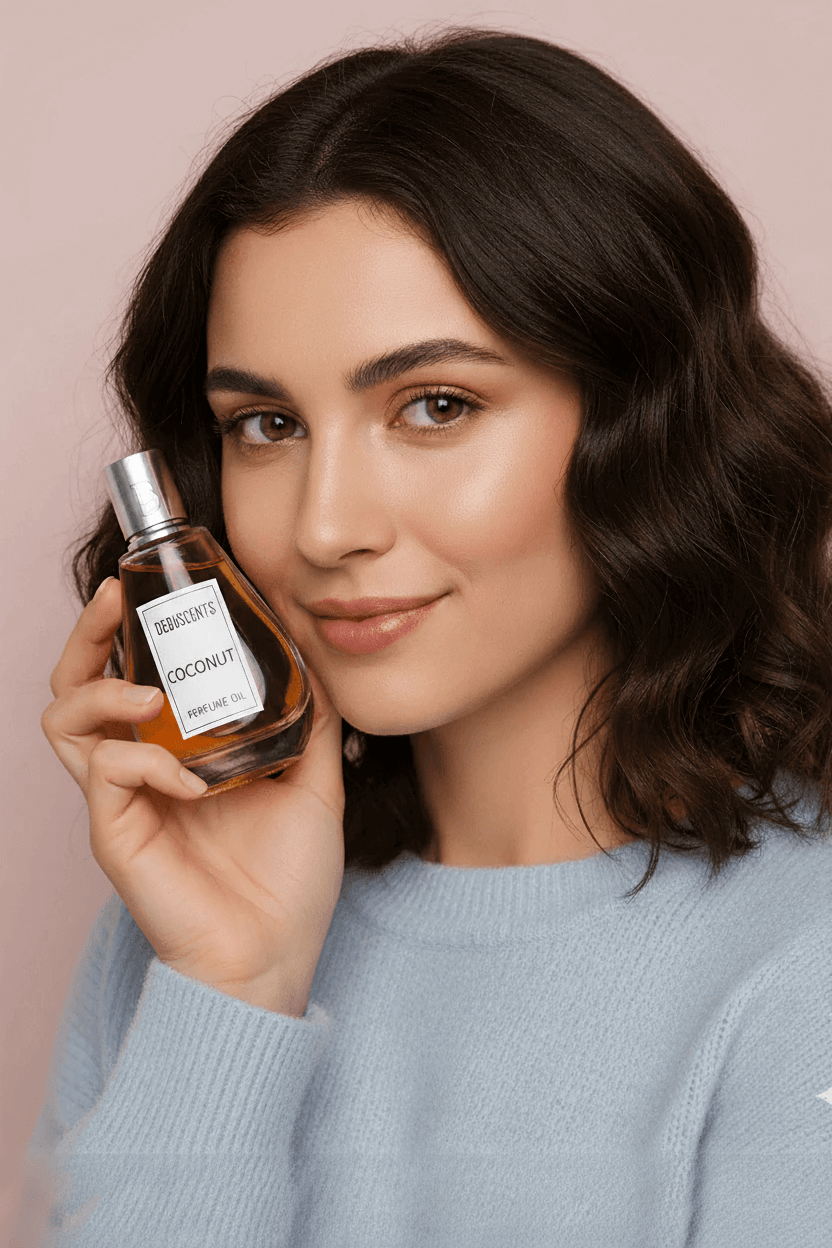 //debusscents.myshopify.com/cdn/shop/files/model-holding-coconut-perfume-oil_2048x_3e961b50-f4f9-4cd8-87ee-36879a5cf4f3_2048x.png?v=1781264526